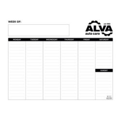 Triumph Calendars Small Weekly Desk Pad - Black & White Calendar image