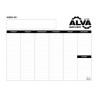 Triumph Calendars Small Weekly Desk Pad - Black & White Calendar image
