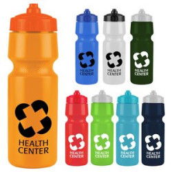 24 Oz. The Mighty Shot Sports Bottle w/Valve Lid