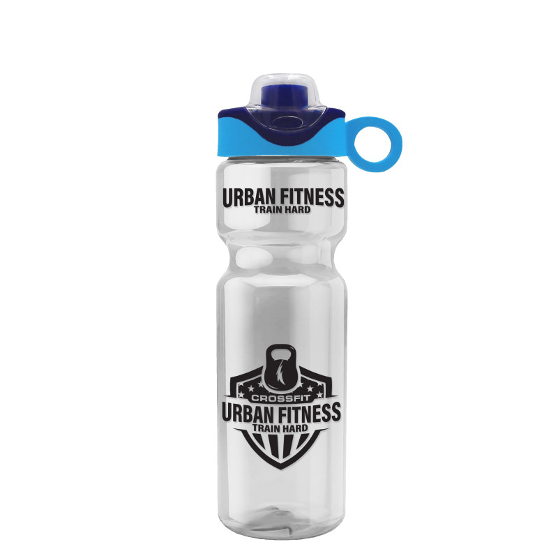 Garyline® Champ Bottle with Two-Tone Drink-Thru Lid with Silicone Loop - 28 oz.