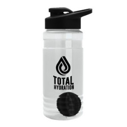 Garyline® Groove Tritan® Shaker Bottle with Drink-Thru Lid and Mixing Ball - 20 oz.