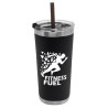 Garyline® Insulated Stainless Steel Tumbler with Straw - 18 oz.