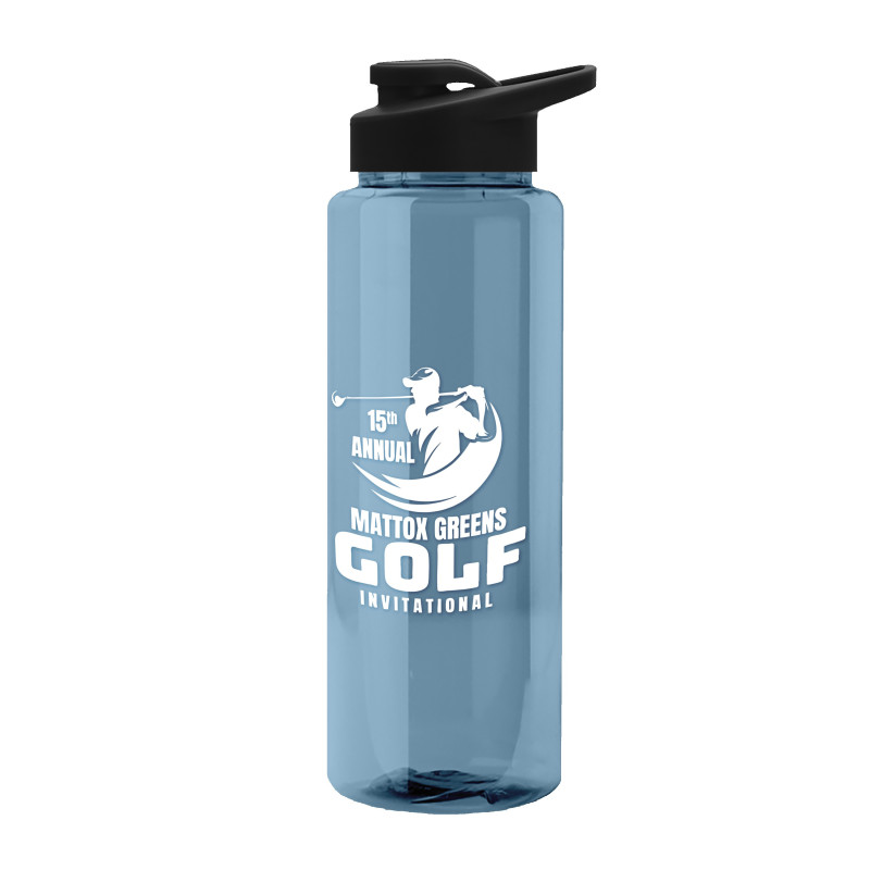 Garyline® Slim Fit RPET Bottle with Drink-Thru Lid - 32 oz.