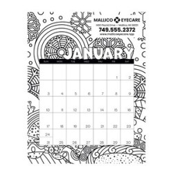 Triumph® Calendars Small Monthly Desk Pad Calendar - Coloring