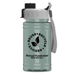 Garyline® Mini RPET Bottle with Quick-Snap Lid - 16 oz.