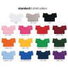 standard plush shirt colors