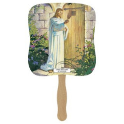 Skinner & Kennedy Christ Knocking At The Door - Pictorial Fan image