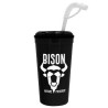 Garyline® Supersize Stadium Cup with Straw Lid - 32 oz.