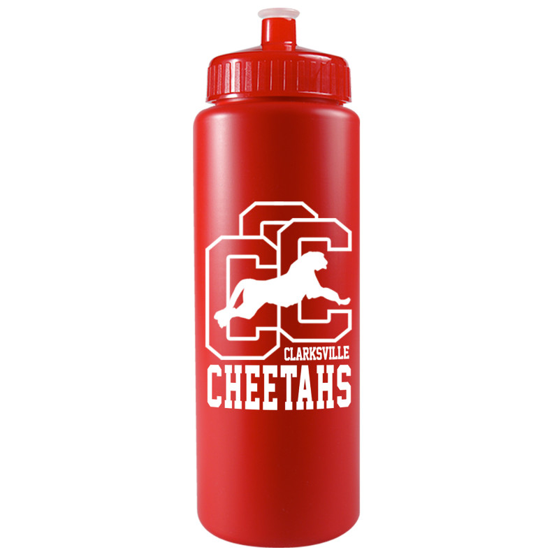 32 Oz. Sports Quart Bottle w/Push Pull Cap (White Or Frost)