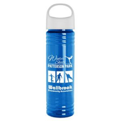 Transparent Blue/White