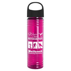Transparent Fuchsia Pink/Black