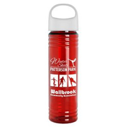 Transparent Red/White