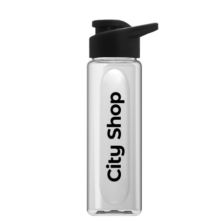 Garyline® Boss Embossed RPET Bottle with Drink-Thru Lid - 26 oz.