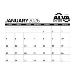 Triumph® Calendars Small Monthly Desk Pad - Black & White Calendar