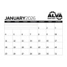 Triumph® Calendars Small Monthly Desk Pad - Black & White Calendar