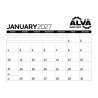 Triumph Calendars Small Monthly Desk Pad - Black & White Calendar image
