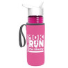Transparent Fuchsia Pink/White
