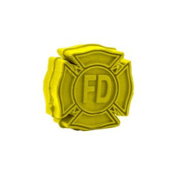 34818 yellow fire department shield image