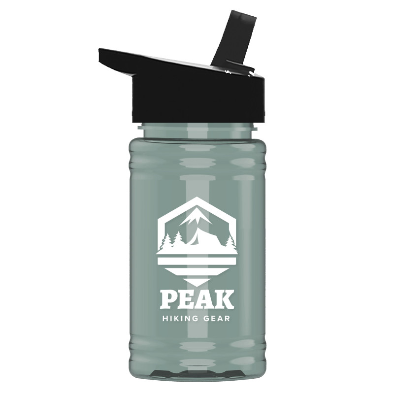 Garyline® Mini RPET Bottle with Flip-Straw Lid - 16 oz.