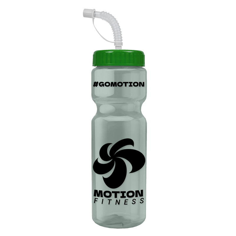 Garyline® Champ Recycled Bottle with Straw Lid - 28 oz.