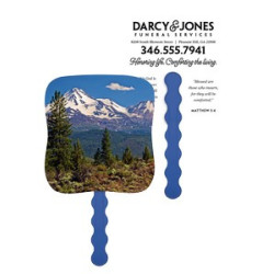 Skinner & Kennedy Peak Reflections - Pictorial Fan combined image