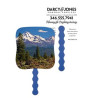 Skinner & Kennedy Peak Reflections - Pictorial Fan combined image