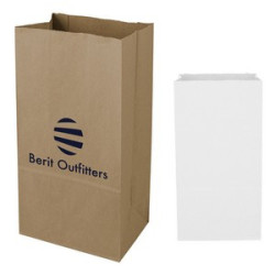 12 Sos Kraft Paper Bag - 7.06" X 13.75"