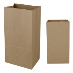 12 Sos Kraft Paper Bag - 7.06" X 13.75"