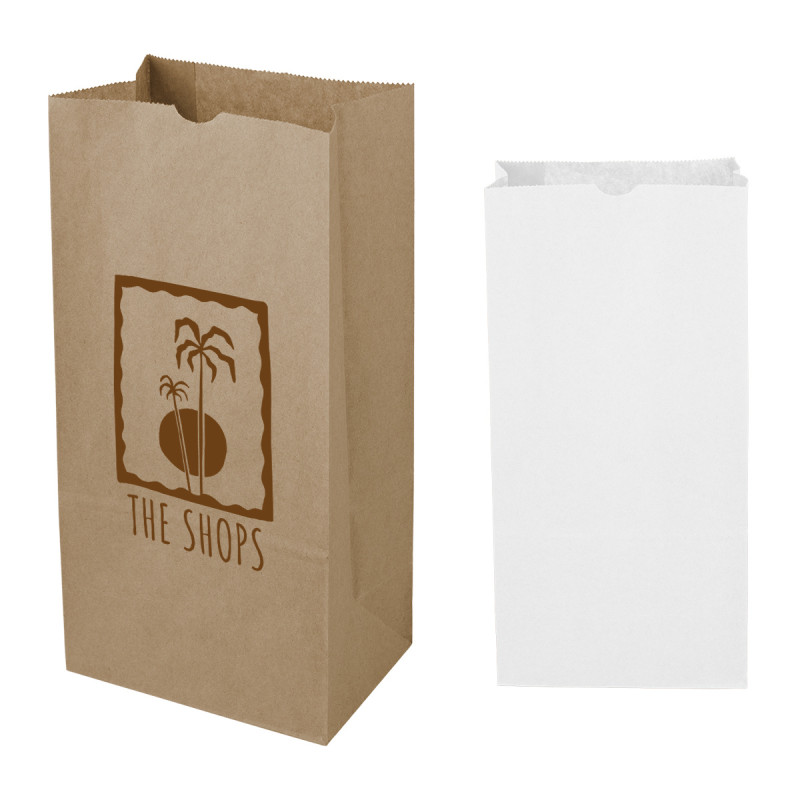 8 Sos Kraft Paper Bag - 6.12" X 12.43"