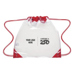 America250™ Touchdown Clear Eva Drawstring Backpack
