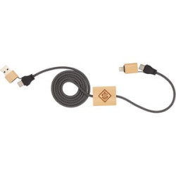 FSC® 100% Bamboo 5-in-1 100W Laptop Charging Cable