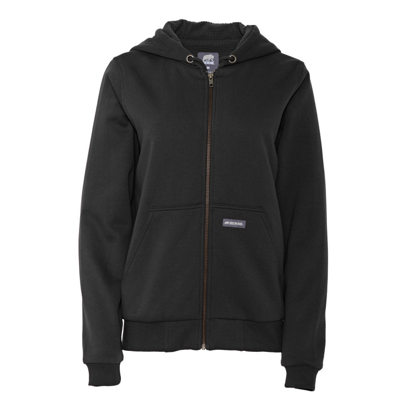 Berne Heritage Grid Fleece-Lined Zip Sweatshirt - Women's