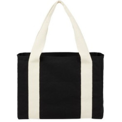 Black Cotton Tote w/ Cotton Handles