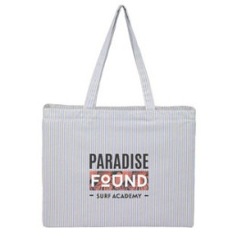Striped Pacific Recycled Cotton Shopper Tote