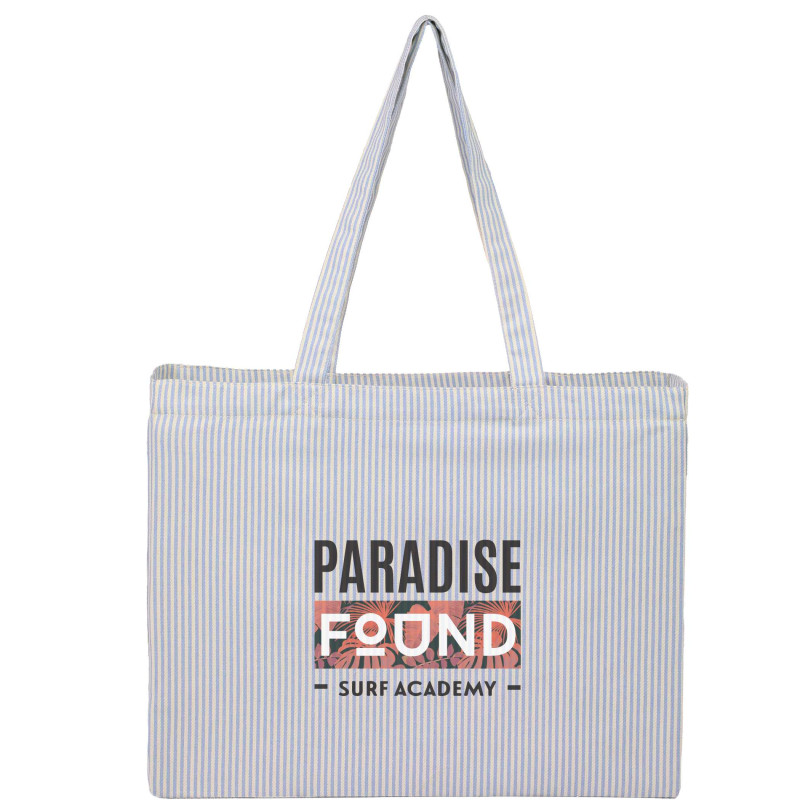 Striped Pacific Recycled Cotton Shopper Tote