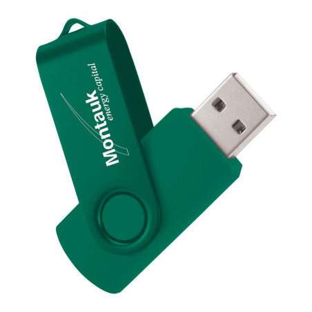 1GB Rotating 2 Tone Flash Drive