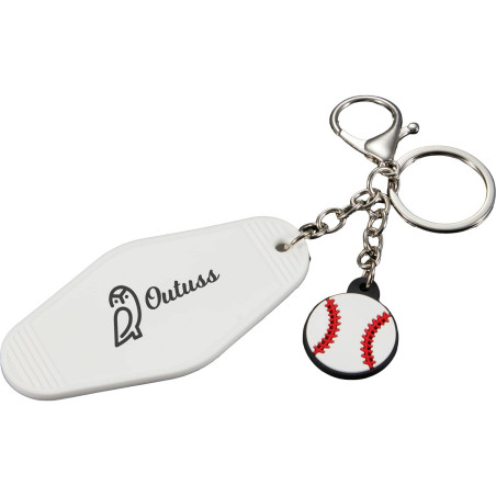 Baseball Motel Keychain