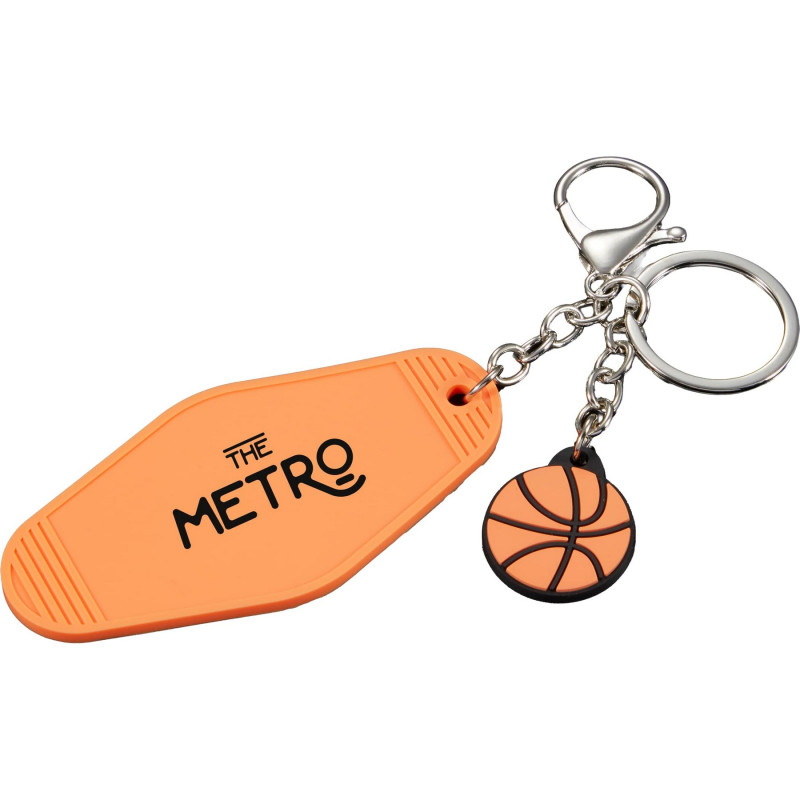 Basketball Motel Keychain