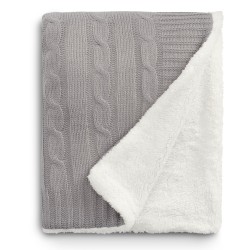 Field & Co.® Cable Knit Sherpa Blanket