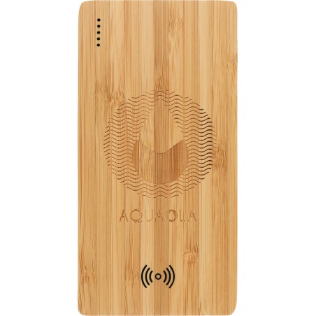 FSC® 100% Bamboo 5000 mAh Wireless Power Bank