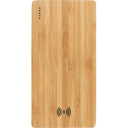 FSC® 100% Bamboo 5000 mAh Wireless Power Bank