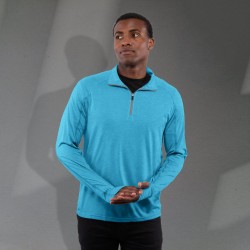 Men's TAZA Performance Knit Quarter Zip with Thumb Holes