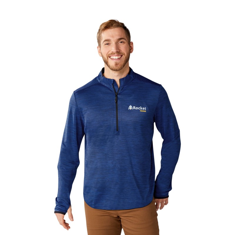 Men's MATHER Performance Knit Half Zip with Thumb Holes