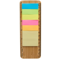 FSC® Certified Bamboo Ruler with Sticky Notes