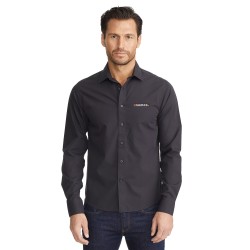 Men's UNTUCKit Black Stone Wrinkle-Free Long Sleeve Slim-Fit Button Up Shirt