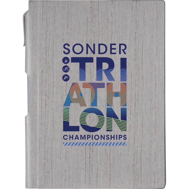 6'' x 8.5'' FSC® Mix Bari Notebook with Pen