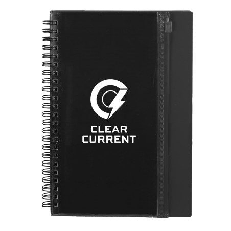 5.5'' x 8.5'' Spiral Notebook with Clear Pocket
