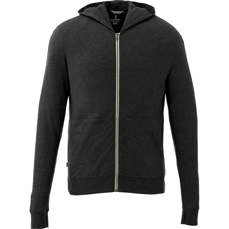 Men's GARNER Lightweight Knit Full Zip Hoodie with Thumb Holes