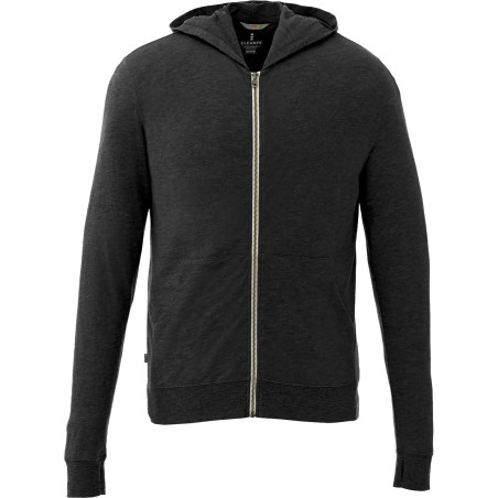 Men's GARNER Lightweight Knit Full Zip Hoodie with Thumb Holes