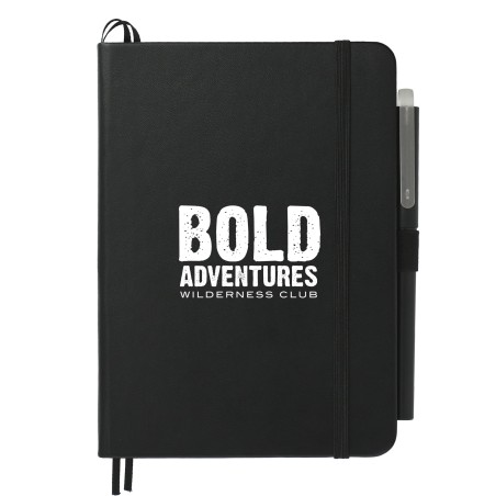 5'' x 7'' Bulleting Bound Notebook w Pen